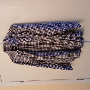 Joseph A Bank Multicolor Plaid Button Down Shirt